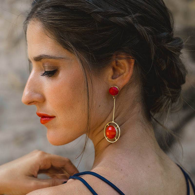 Pendientes Manuela Rojo