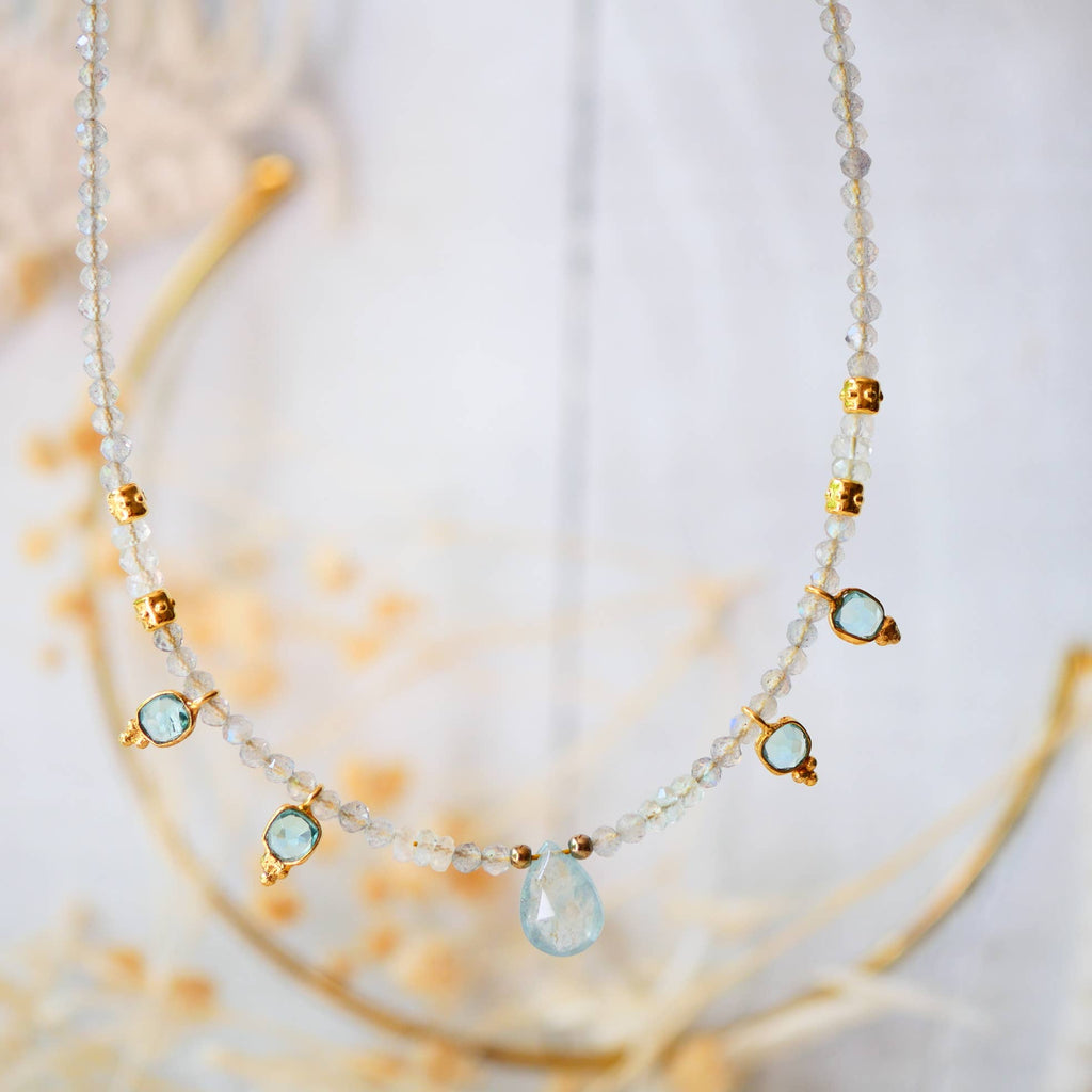 COLLAR KASHI AGUAMARINA