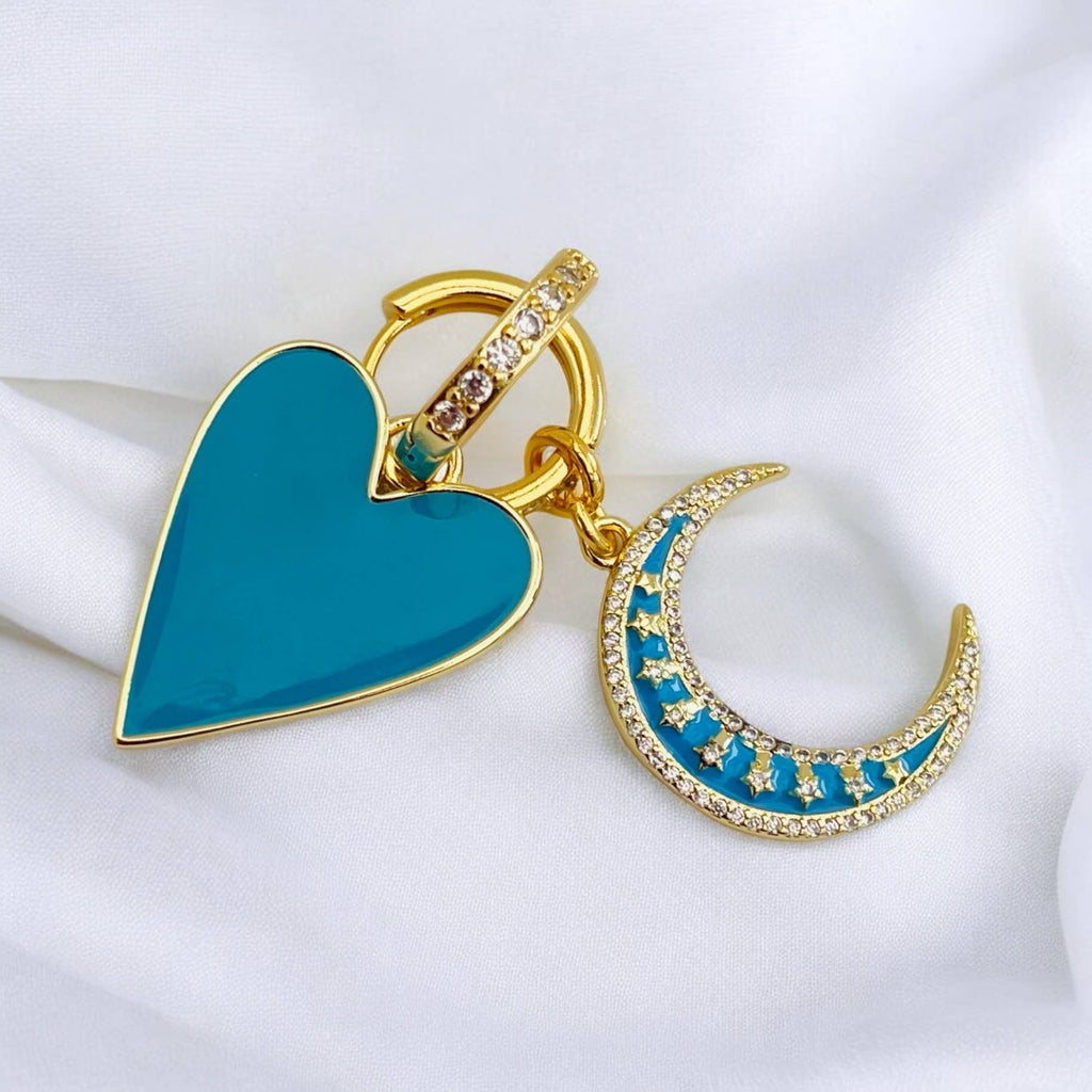 Pendientes tipo argolla Luna Sky