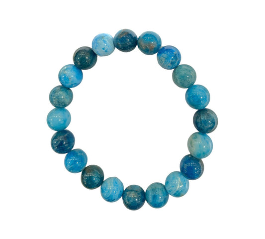 PULSERA DE APATITA AZUL