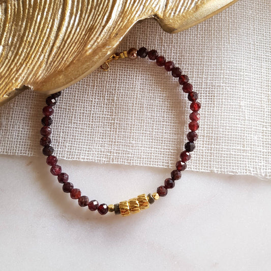 PULSERA GRANAT PYRIT - NILS