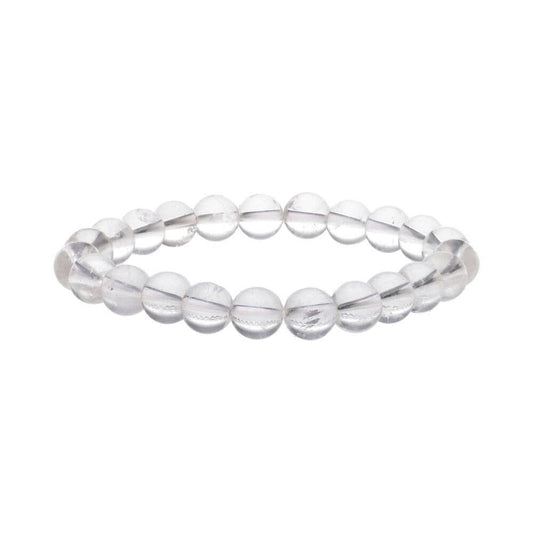 Pulsera de Cuarzo Blanco 8mm