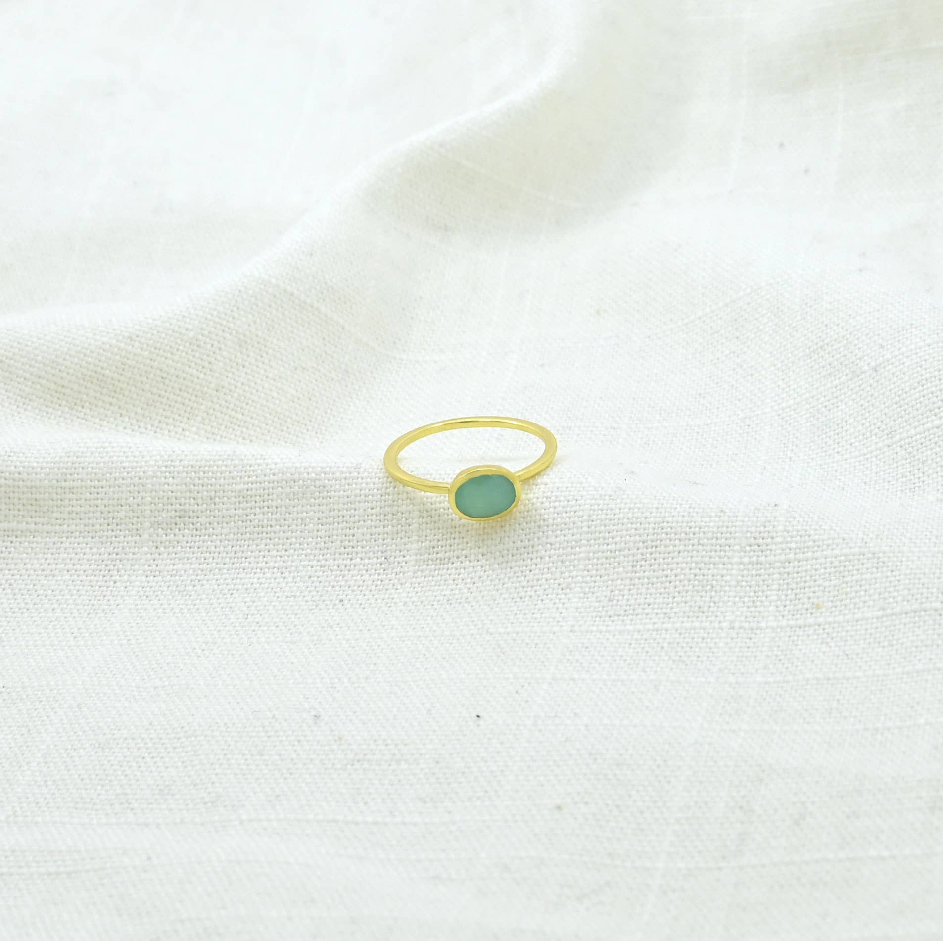 ANILLO OVALADO AMAZONITA