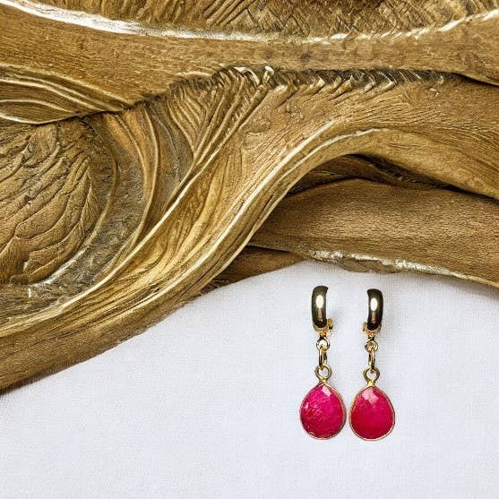 Pendientes oro fino Ruby Brut