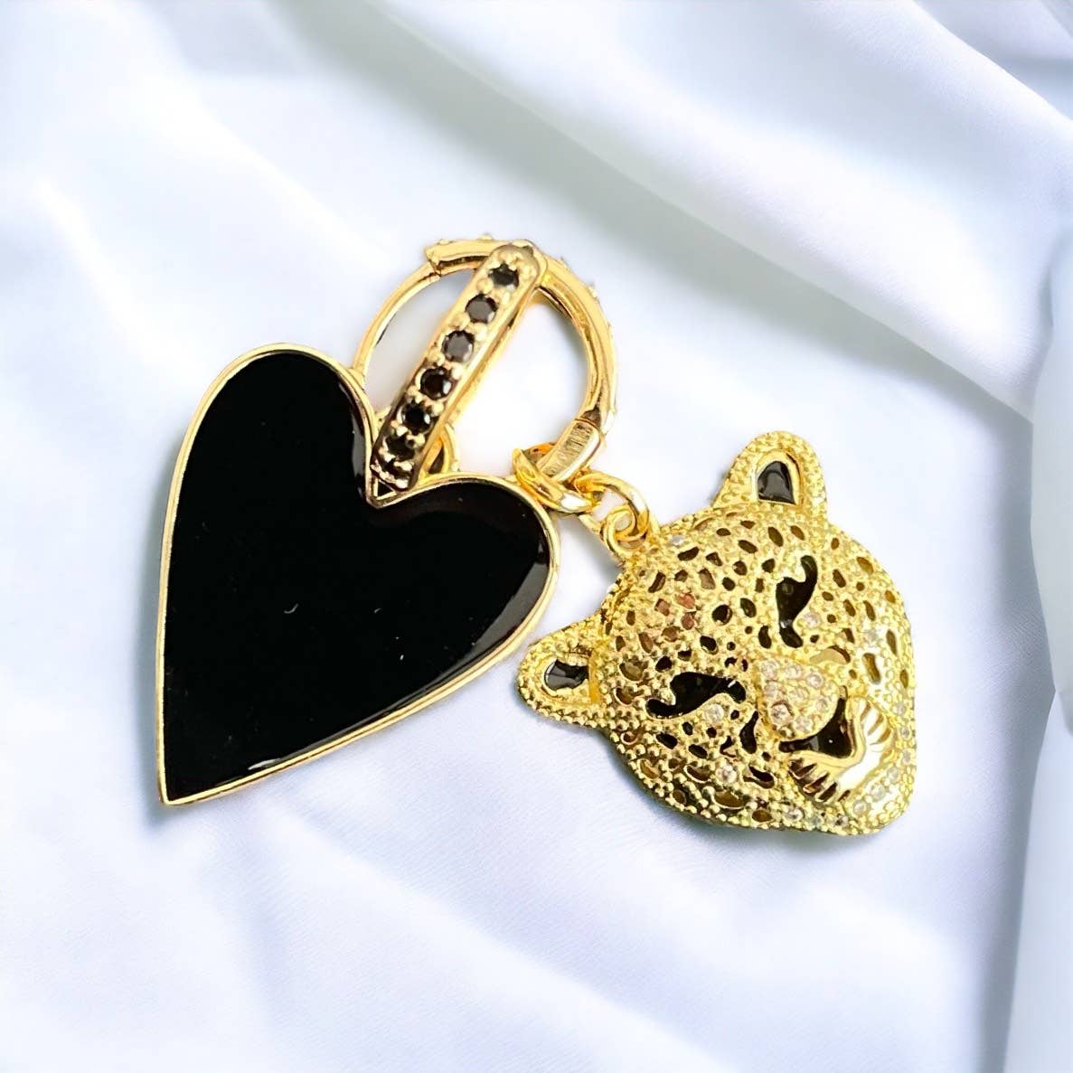 Pendientes de aro Tiger Black