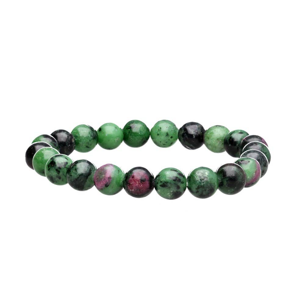 Pulsera de Rubí Zoisita 8mm