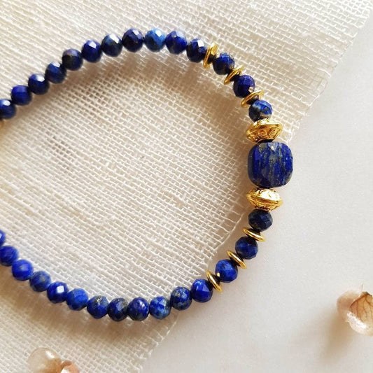 PULSERA CHIPS LAPISLÁZULI