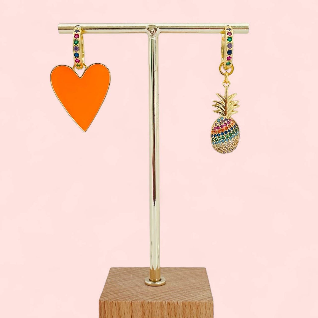 Pendientes de aro Ananas Mania