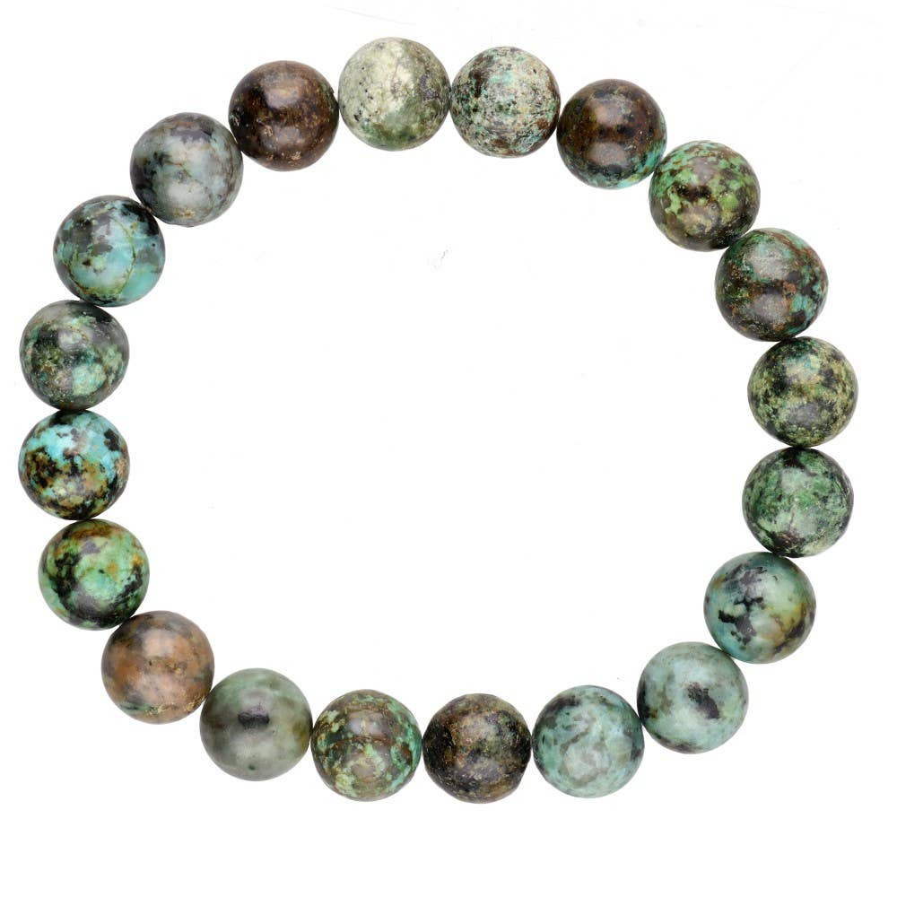 Pulsera de Turquesa Africana 10mm