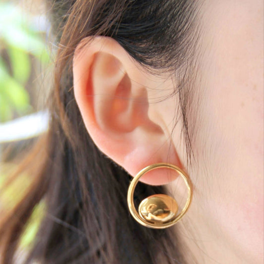 Pendientes circulares Alize de acero inoxidable