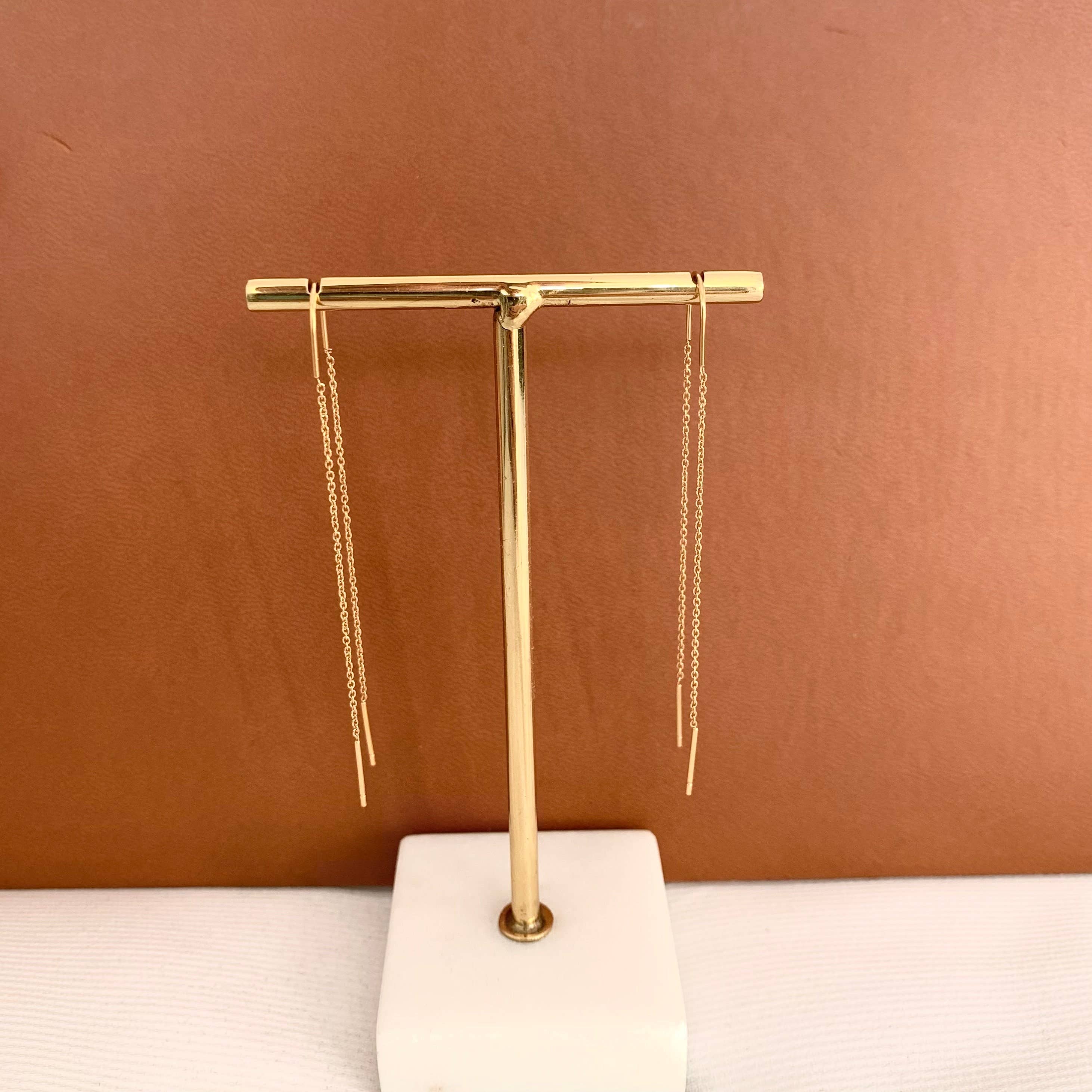 Pendientes colgantes de cadena