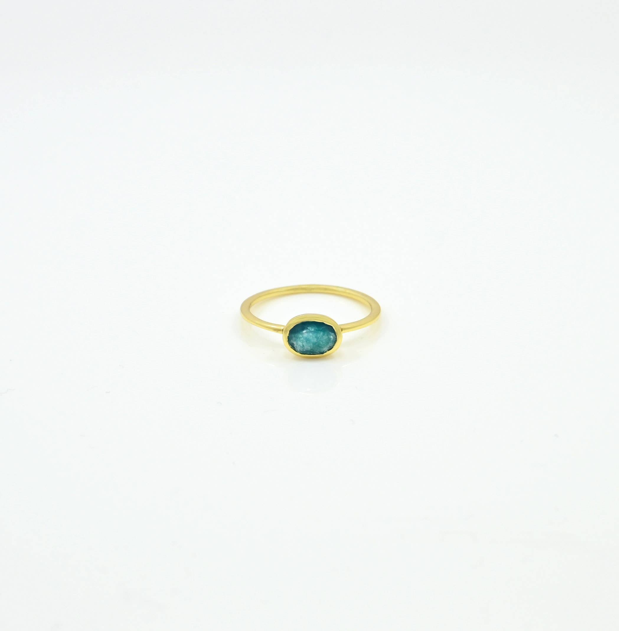 ANILLO OVALADO APATITA AZUL
