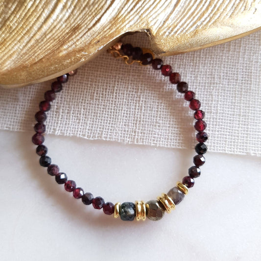 PULSERA GRANAT - ALEXIA