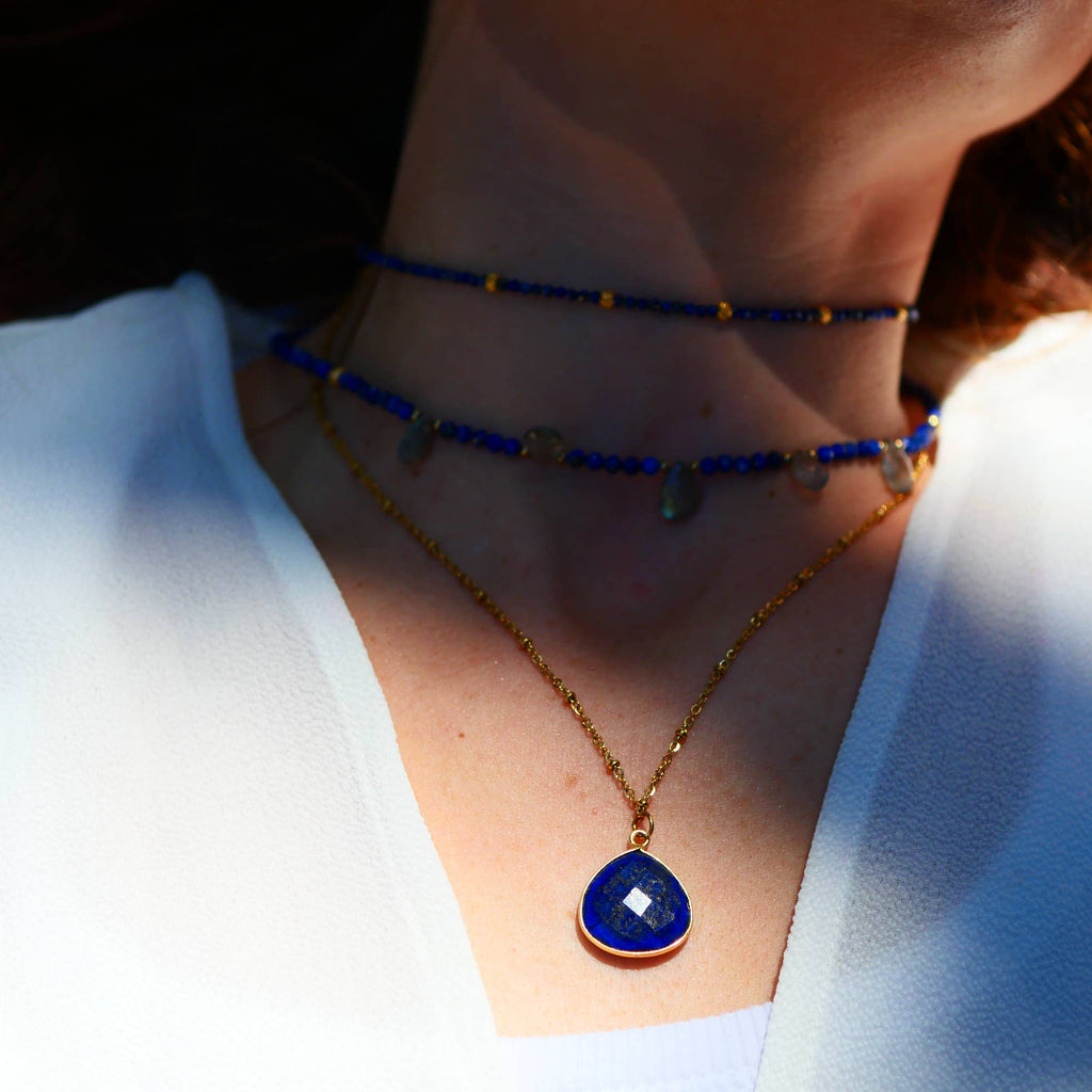 COLLIER JUSTINE - elección de piedra natural