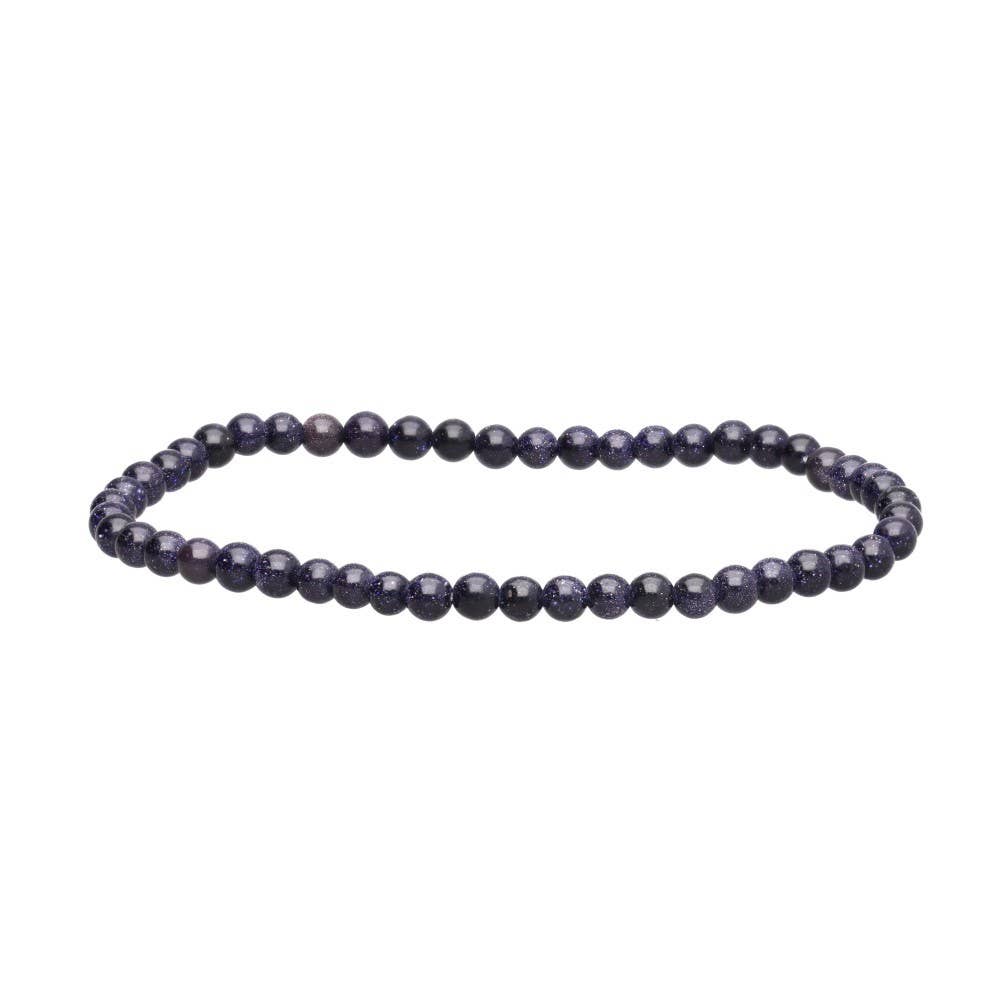 Pulsera de Goldstone Azul 4mm