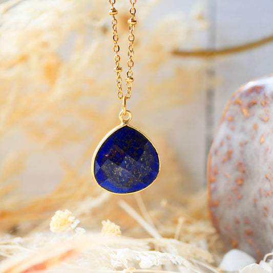 COLLAR JUSTINE LAPIS LÁZULI