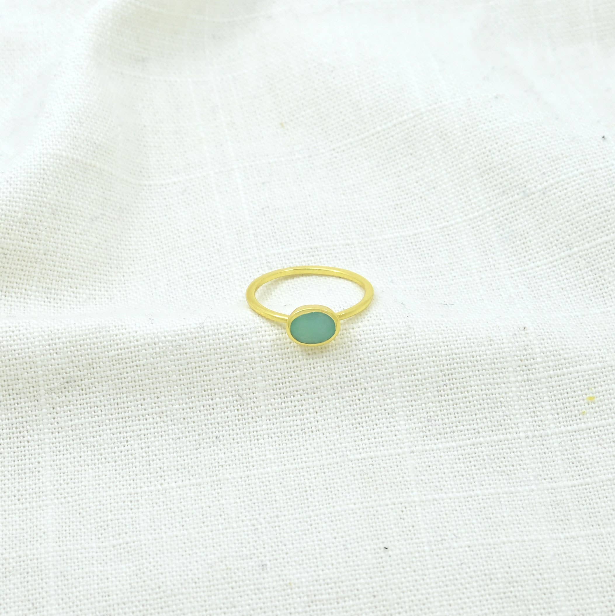 ANILLO OVALADO AMAZONITA