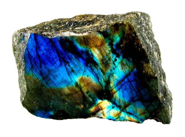 Pulsera de labradorita con bola lisa de 4 mm